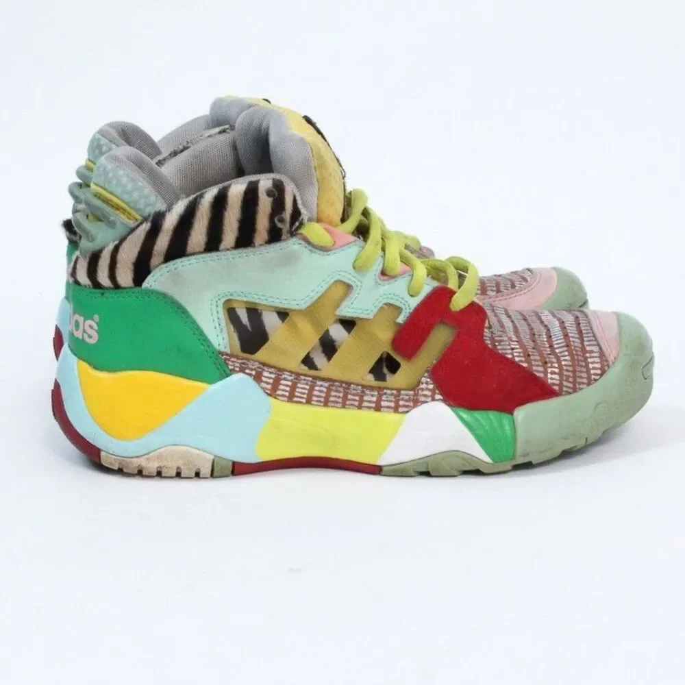 Adidas Jeremy Scott JS Streetball Zebra Multicolor Q23513 High Top Size 5.5 Men